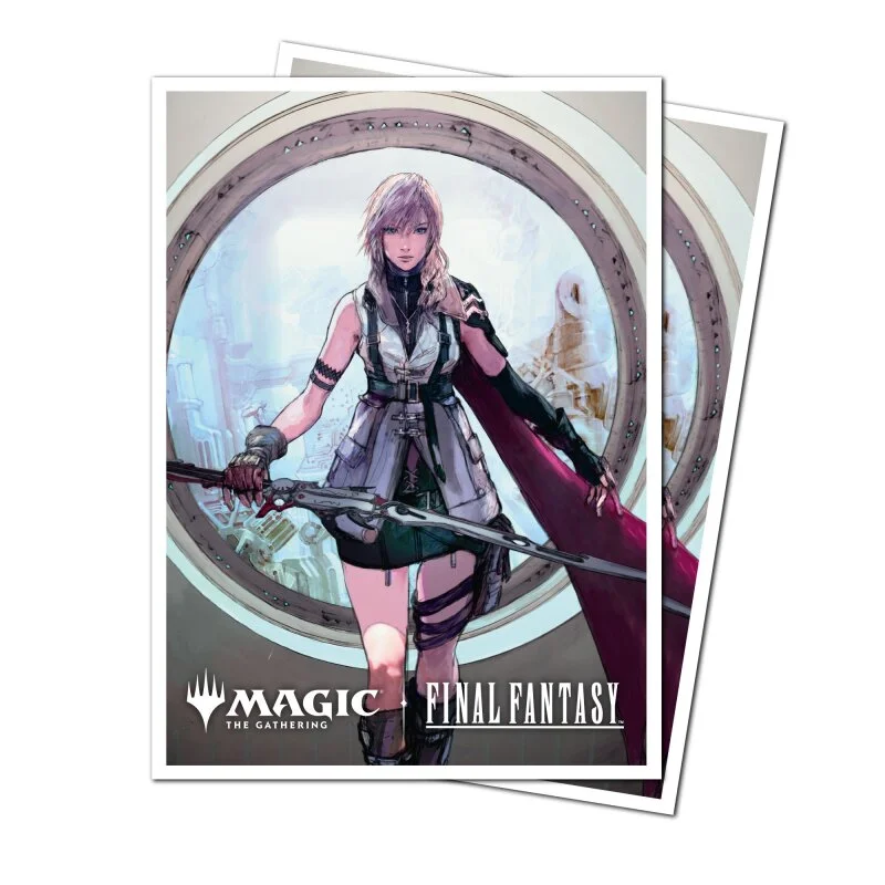 Ultra Pro - Final Fantasy Magic The Gathering 105ct APEX Deck Protector Sleeves - Lightning, Army of One